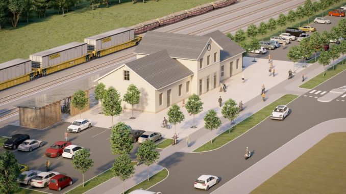 Prostějov nádraží vizualizace